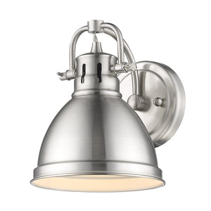Duncan 1 Light Bath Vanity in Pewter with a Pewter Shade