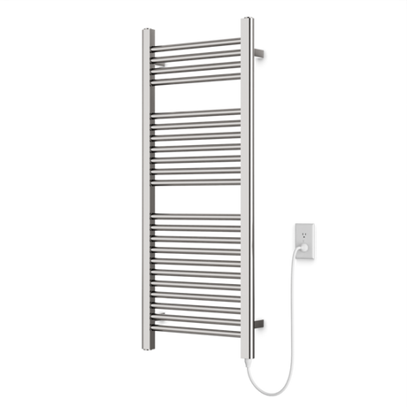 Artos Denby 44" x 18" Plug-In Heated Towel Rail Brushed Nickel – M11145P-BN
