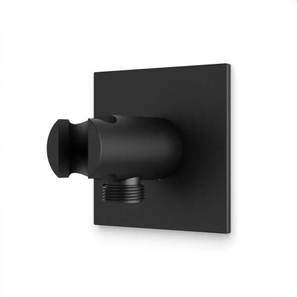 Artos Otella 3.25" Shower Outlet Elbow with Hand Shower Holder Matte Black – F902-44BK