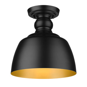 Holmes BLK Flush Mount in Matte Black