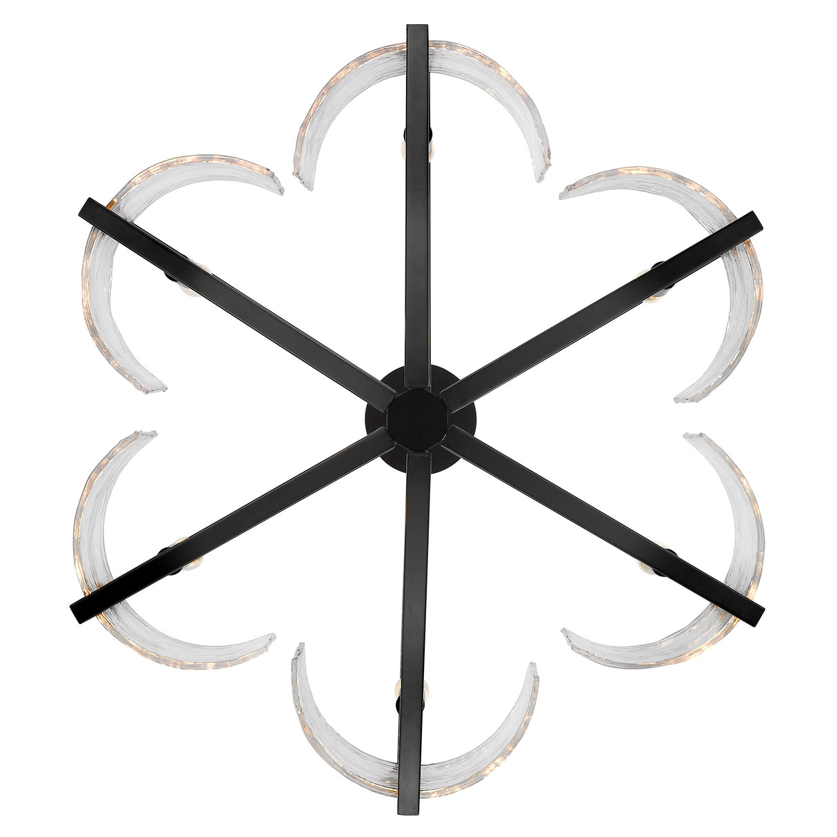 Varsha 6-Light Chandelier in Matte Black