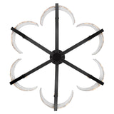 Varsha 6-Light Chandelier in Matte Black