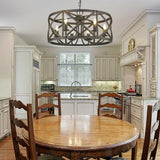 Alcott 6 Light Chandelier in Antique Black Iron