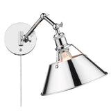 Orwell CH Articulating 1 Light Wall Sconce with Chrome Shade