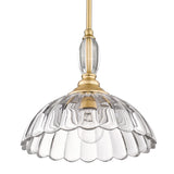 Audra BCB 1 Light Pendant in Brushed Champagne Bronze with Clear Glass Shade