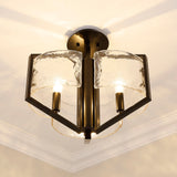 Varsha Semi-Flush in Matte Black