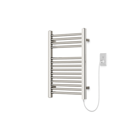 Artos Denby 27" x 18" Plug-In Heated Towel Rail Polished Nickel – M06845P-PN