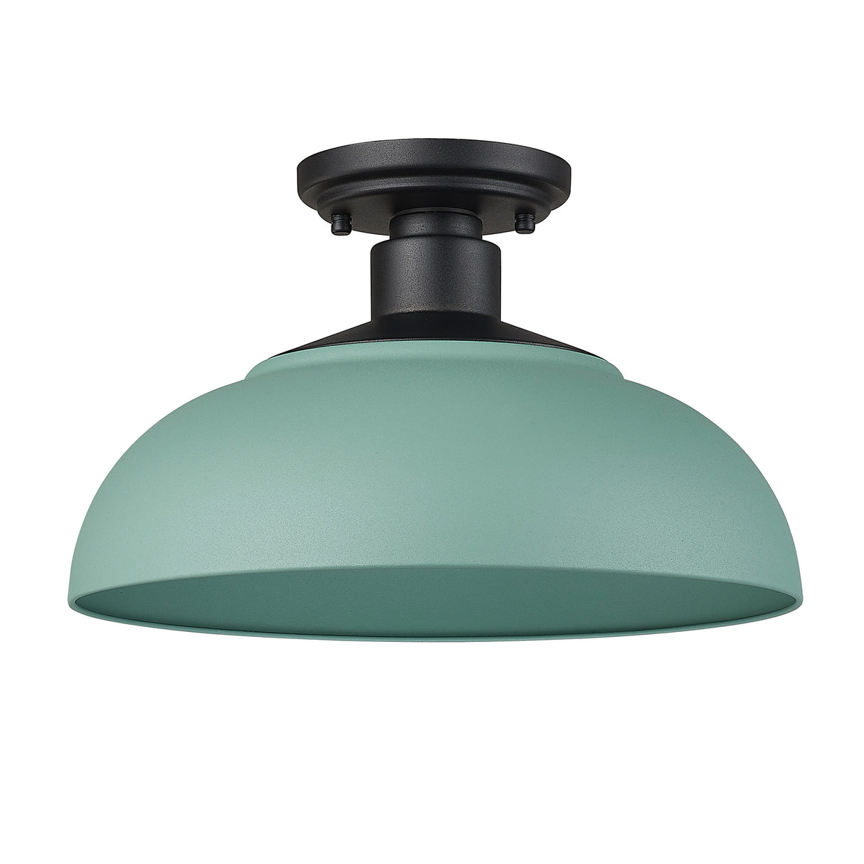 Levitt Natural Black Semi-Flush - Outdoor