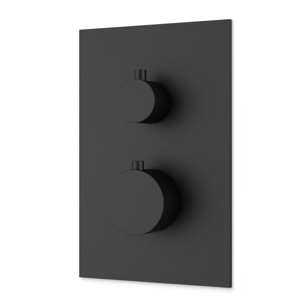 Artos Otella Thermostat with 3-Way Diverter & Off Position Trim Kit Matte Black – F903B-60TKBK