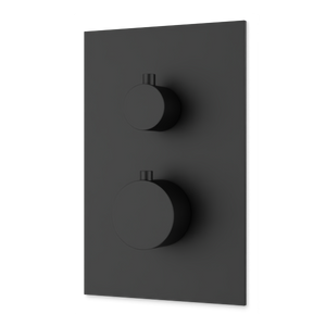 Artos Otella Thermostat with 3-Way Diverter & Off Position Trim Kit Matte Black