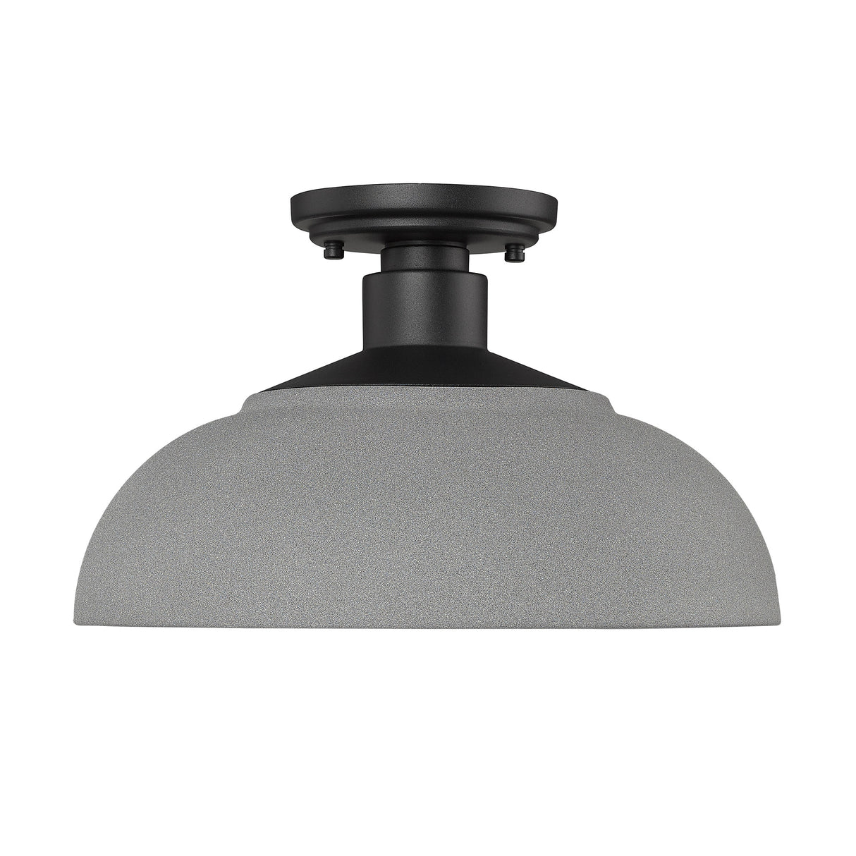 Levitt Natural Black Semi-Flush - Outdoor