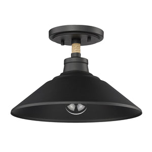 Journey Natural Black Semi-Flush