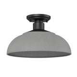 Levitt Natural Black Semi-Flush - Outdoor