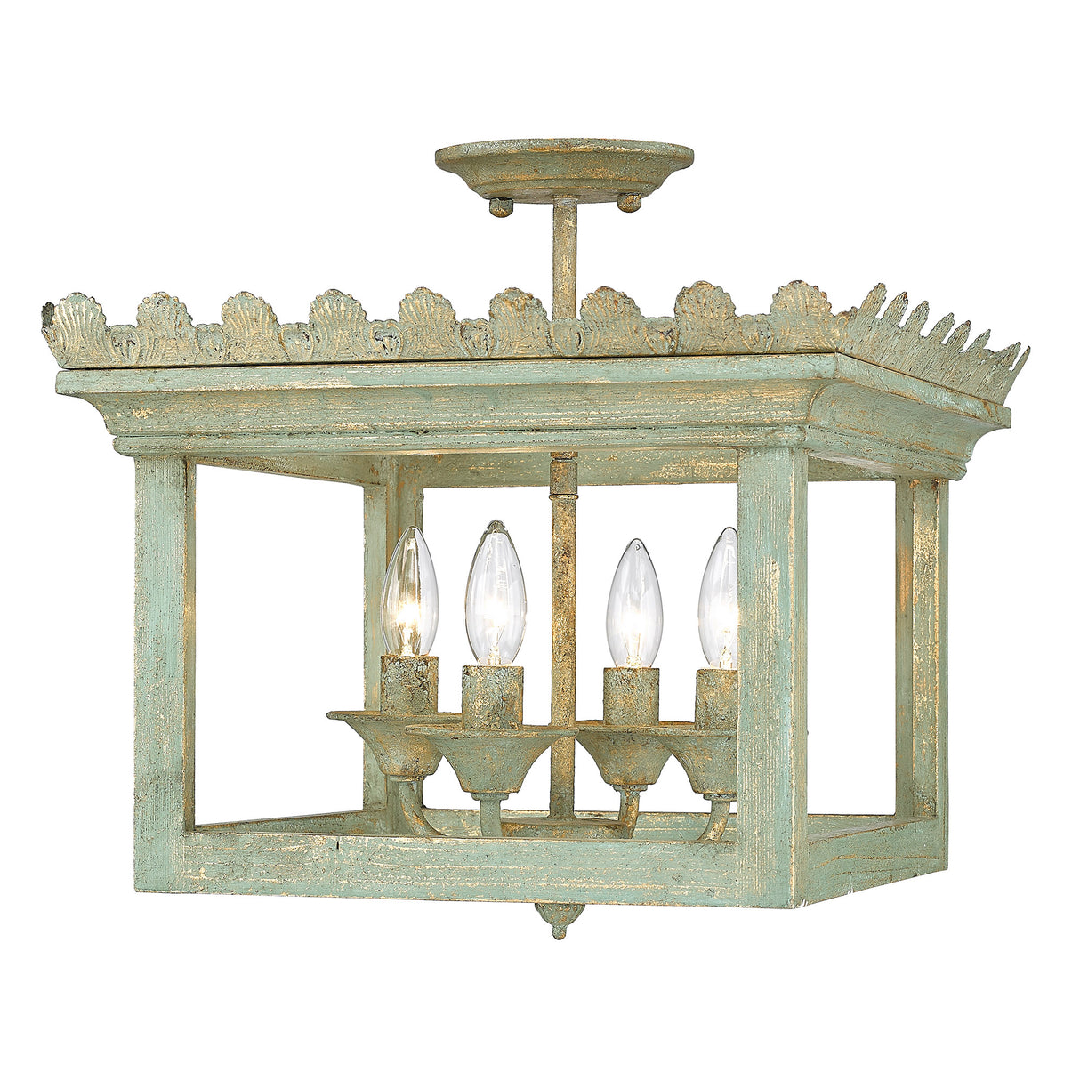 Finley Semi-Flush in Vintage Sage