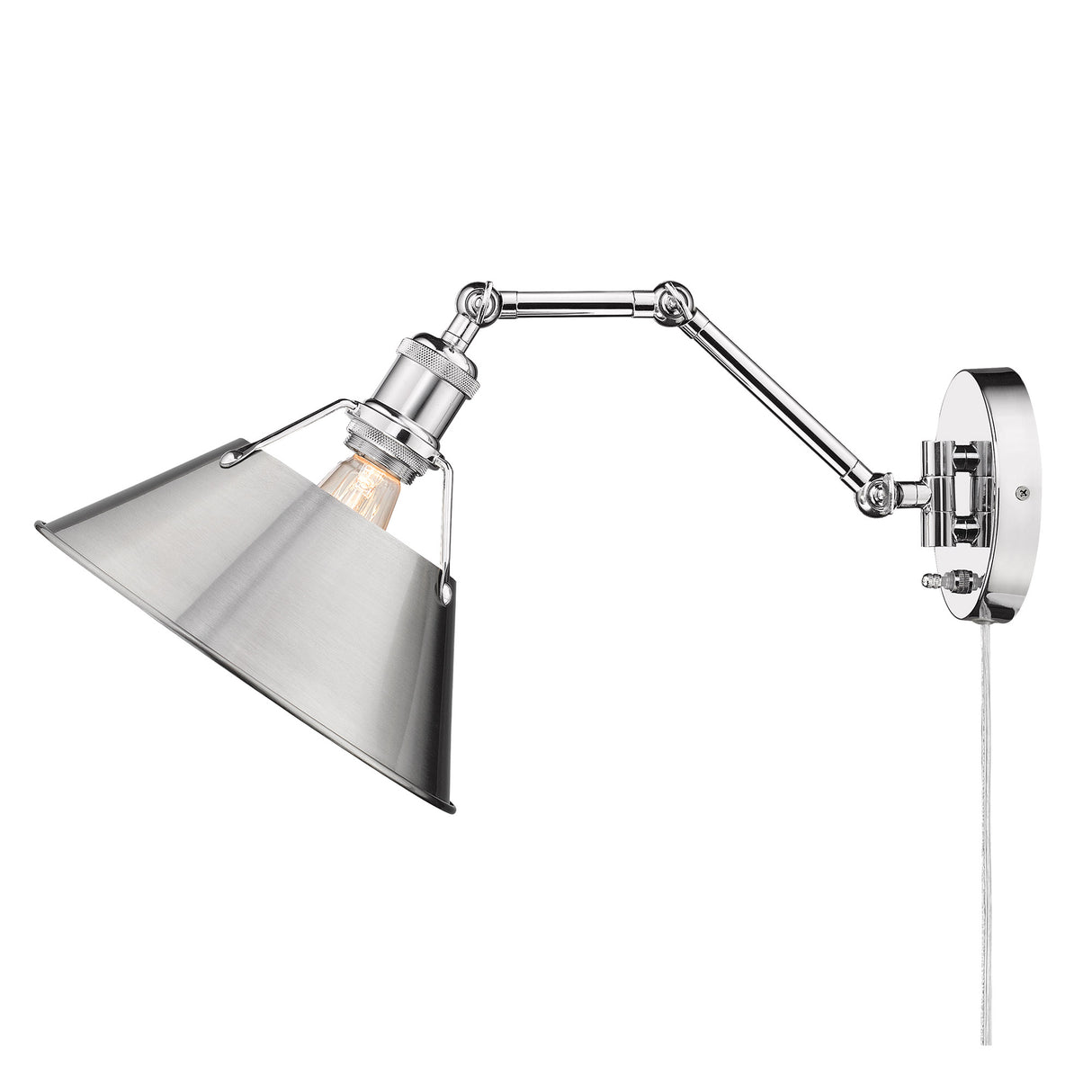 Orwell CH Articulating 1 Light Wall Sconce with Pewter Shade