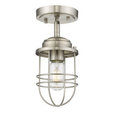 Seaport Semi-Flush in Pewter
