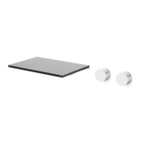Artos Otella 3-Hole Wall Mount Waterfall Tub Filler Chrome / Matte Black – F302-7CHB