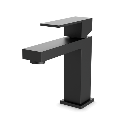 Artos Edge Single Hole Bathroom Faucet Matte Black – FS307BK