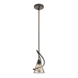 Olympia Mini Pendant in Burnt Sienna with Baltic Amber Glass