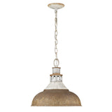 Kinsley Large Pendant in Aged Galvanized Steel