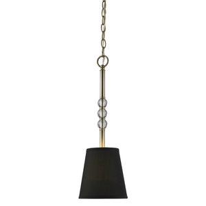 Waverly 1 Light Wall Sconce in Aged Brass with Tuxedo Shade