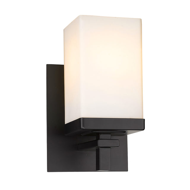 Maddox 1 Light Bath Vanity in Matte Black