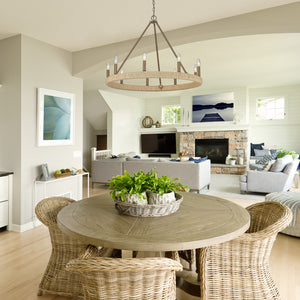 Yates 9 Light Chandelier in Burnished Chestnut