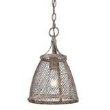 Calgary Mini Pendant in Pebbled Rust