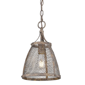 Calgary Mini Pendant in Pebbled Rust