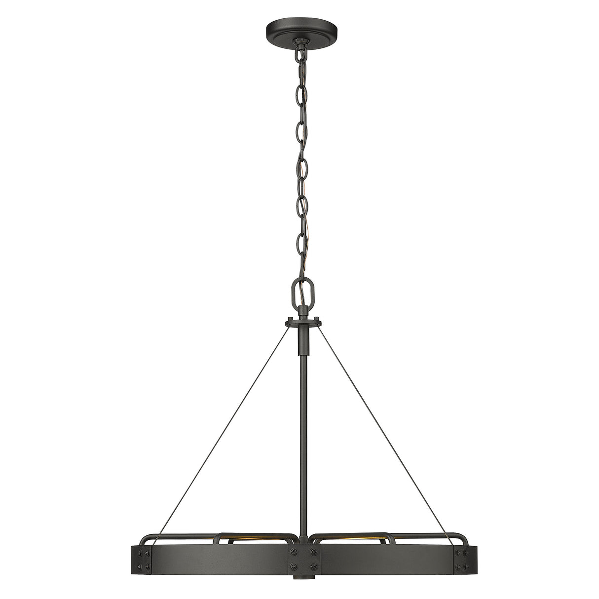 Vaughn Medium Pendant in Natural Black with Natural Black Accents