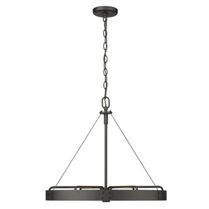 Vaughn Medium Pendant in Natural Black with Natural Black Accents