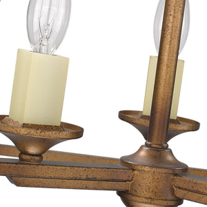 Athena 3 Light Semi-Flush in Grecian Gold