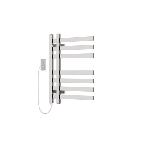 Artos Lioni 27" x 20" Plug-In Heated Towel Rail Brushed Nickel – MS06950P-BN