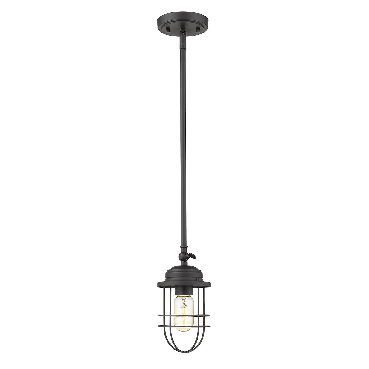 Seaport Mini Pendant in Matte Black