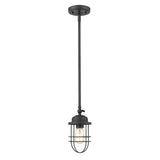 Seaport Mini Pendant in Matte Black
