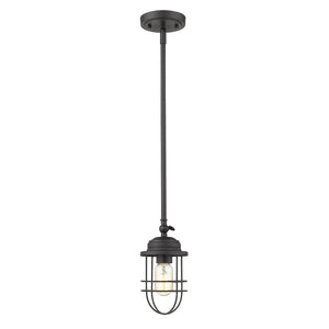 Seaport Mini Pendant in Matte Black