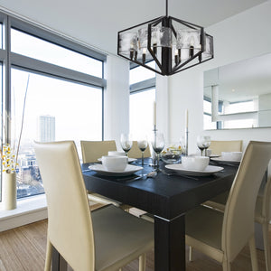 Varsha 6-Light Chandelier in Matte Black