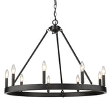 Alastair 9-Light Chandelier in Matte Black