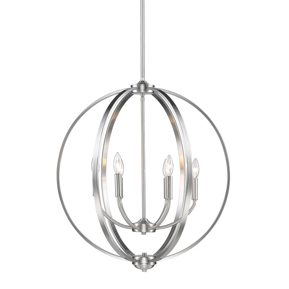 Colson PW 6 Light Chandelier in Pewter