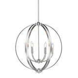 Colson PW 6 Light Chandelier in Pewter