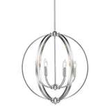 Colson PW 6 Light Chandelier in Pewter