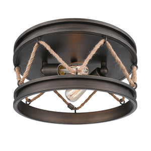 Chatham Flush Mount in Gunmetal Bronze