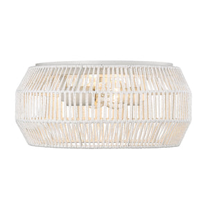 Marlee WHT Matte White 2 Light Flush Mount