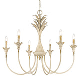 Lillianne 6 Light Chandelier in Antique Ivory