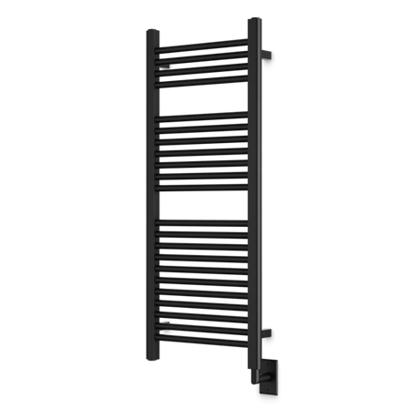 Artos Denby 44" x 18" Hardwired Heated Towel Rail Matte Black – M11145W-BK