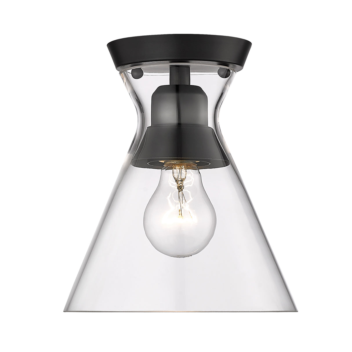 Malta Matte Black Flush Mount