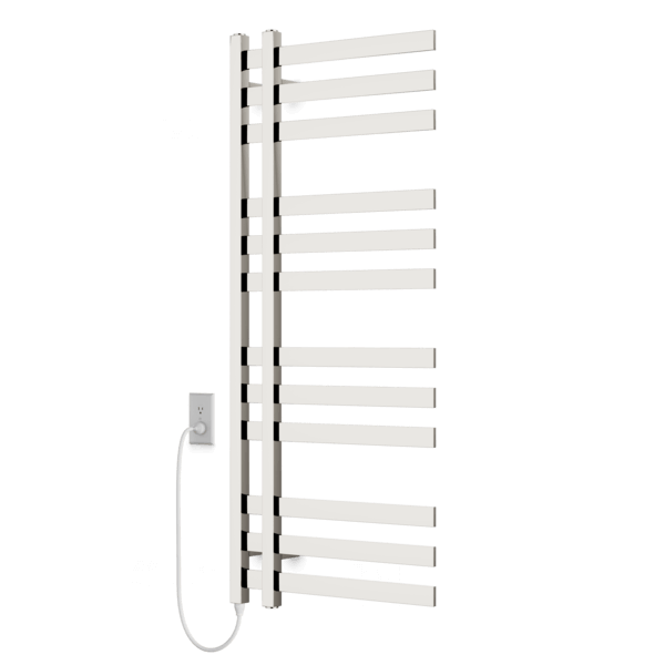 Artos Lioni 48" x 20" Plug-In Heated Towel Rail Polished Nickel – MS12250P-PN
