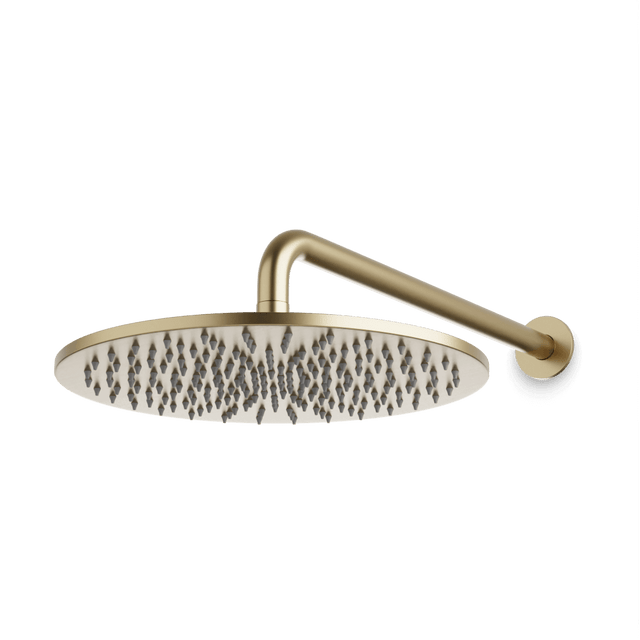 Artos Opera 12" Rain Shower Head on Wall Mount Arm Satin Brass – F907-1/12SB