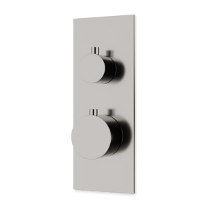 Artos Otella Thermostat with 3-Way Diverter & Off Position Linear Trim Kit Brushed Nickel