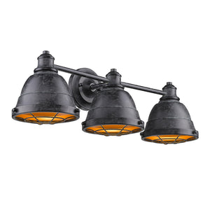 Bartlett BP 3 Light Bath Vanity in Black Patina